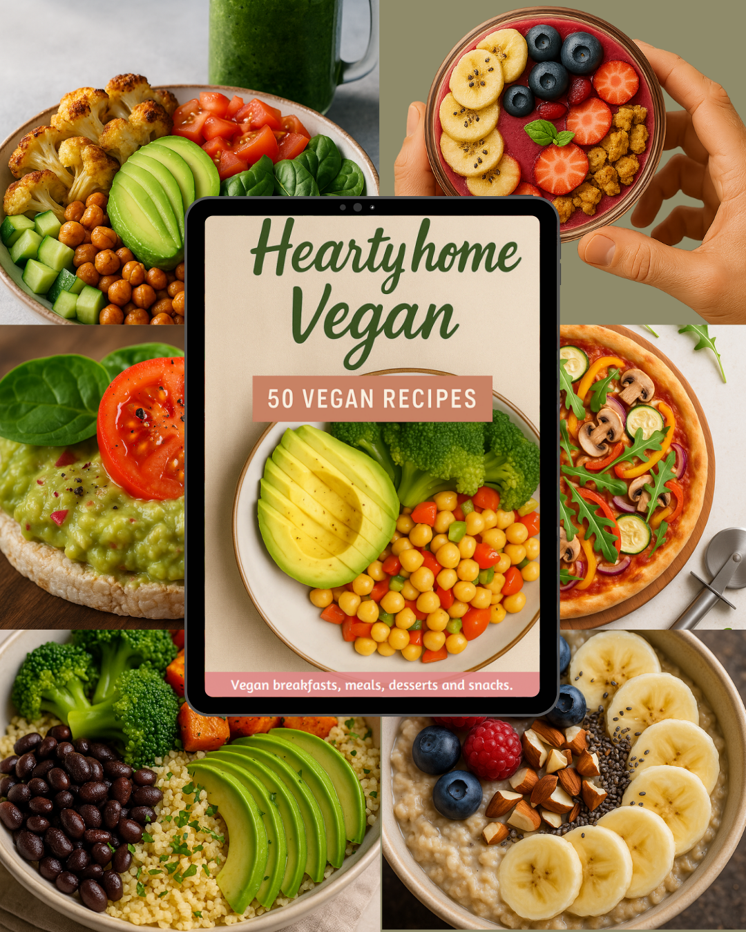 50 Irresistible Vegan Recipes – Your Ultimate Guide to Plant-Based Breakfasts, Mains & Sweet Treats!